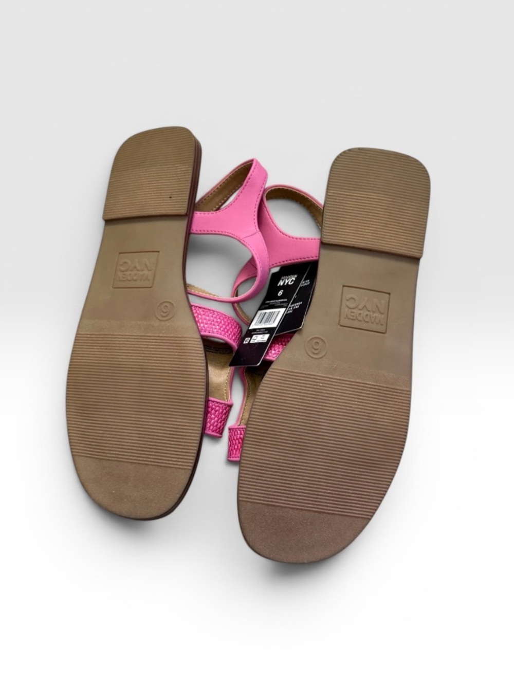Madden Girl Pink and Gold Floral Strap Kids Sandals - Picture 3 of 3